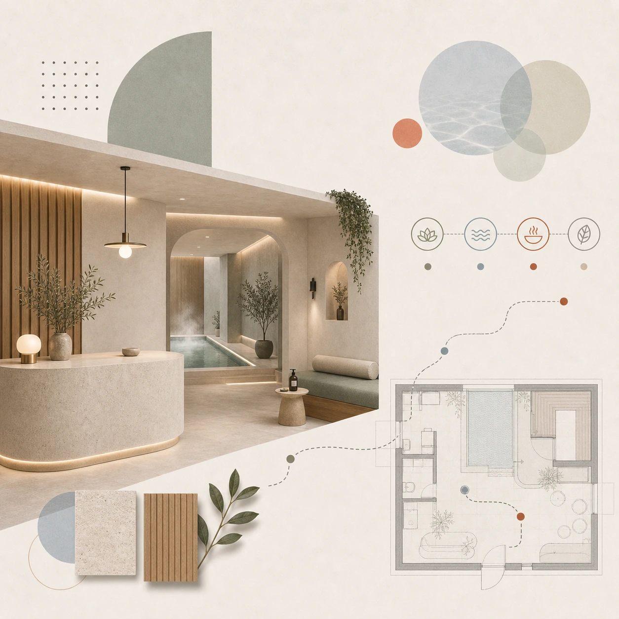 Spa och wellness inredning – design för upplevelse och avkoppling