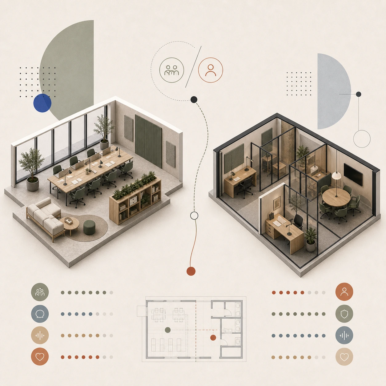 Öppen kontorsplan vs cellkontor – kontorsdesign Stockholm