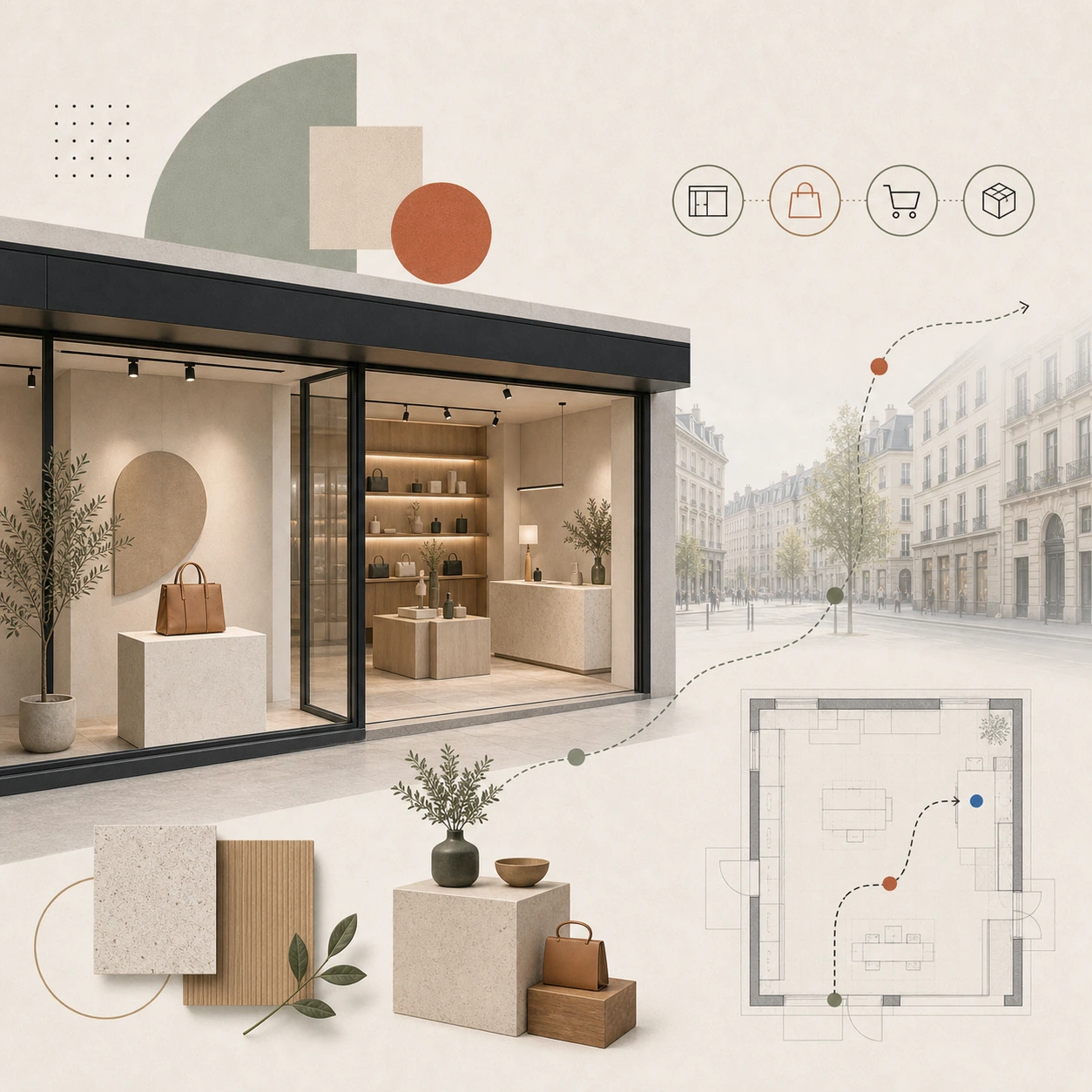 Butiksinredning retail design Stockholm – fysisk butik som konkurrerar med e-handel